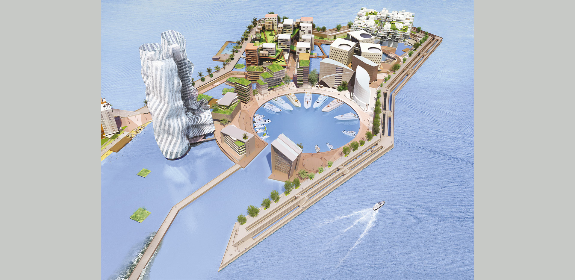 MONACO - URBANISATION EN MER - 2portzamparc